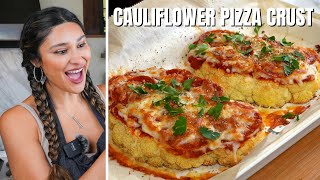 The Best Cauliflower Pizza Crust Recipe That Won't Fall Apart! Keto Cauliflower Pizza