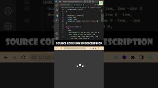 Sample animation loader with CSS | HTML CSS Tutorial | CodeIsMine #shorts