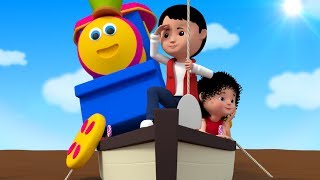 Row Row Row Your Boat | Nursery Rhymes | Children Songs | Bob The Train Kids Tv Cartoon Videos