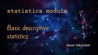 python statistics module