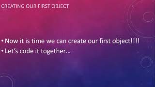 Object Oriented Programming Miniseries Part 1