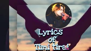 Timi tirai by Sanish Shrestha and Sasika Rai|Lyrical video song|Latest melodious song 2020/2077