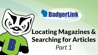 Locating Magazines & Searching for Articles Part 1
