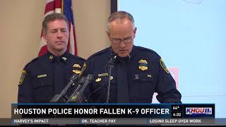 HPD K-9 officer saluted in special ceremony