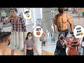 Bodybuilder goes shirtless in cp delhi🇮🇳 || metro station || girls reaction || public reaction |