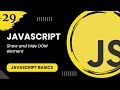 JavaScript #29 - Show and hide DOM element