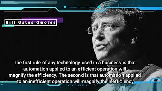 Bill Gates Inspirational and Motivational Quotes #part1