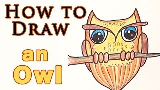 How To Draw An Owl | Easy Step By Step Ways To Learn Drawing
