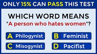 Only 15% Can Pass This Test | Match The VOCABULARY Words #7