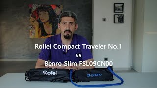 Carbon Fiber Travel Tripods: Rollei Compact Traveler No.1 vs Benro Slim FSL09CN00