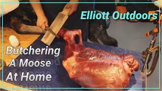 Butchering a Moose at Home