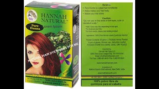 How to Apply Henna to hair at Home. Hannah Natural 100% Pure Henna Powder, 100 Gram Review.