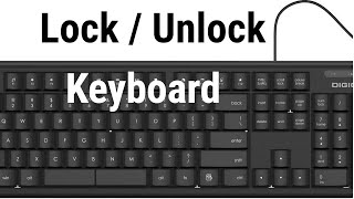how to lock/unlock  keyboard of laptop 2020