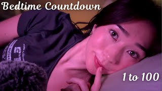 ASMR Bedtime Countdown for Deep Sleep & Relaxation (1–100 & Back) 💤