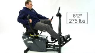 PhysioStep MDX In Use - RXT-1000 MDX Recumbent Elliptical Cross Trainer by HCI Fitness