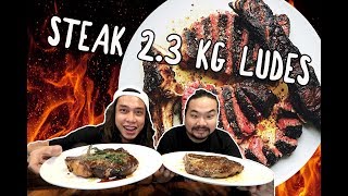 GILA! 2,3 KG Daging Ludes! 1kg Porterhouse + 1kg ribeye + 300gr Smoked Brisket ft. Nex Carlos