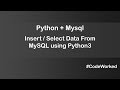 MySQL + Python #mysql #python #learnpython