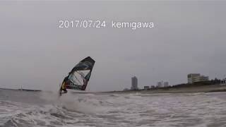 ウインドサーフィン　4.5　波あり　検見川　20170724