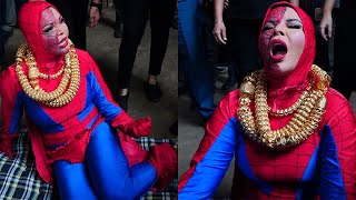 Rakhi Sawant की पागलपन की हद पार Rakhi In Spider Man Avtar To Get Entry In BIGBOSS 15 OTT