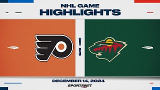 NHL Highlights | Flyers vs. Wild - December 14, 2024