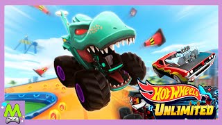 Hot Wheels Unlimited Новое Испытание в Игре.Сбегите от пожирателя машин Mega Wrex.Обновление Игры