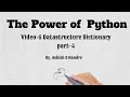 14  Datastructure Dictionary in Python | Python for beginners