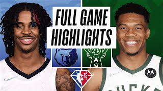 GRIZZLIES at BUCKS | FULL GAME HIGHLIGHTS | January 19, 2022