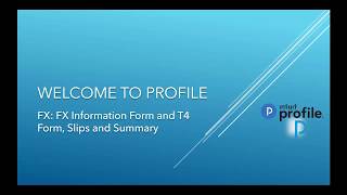 ProFile: FX Info and T4