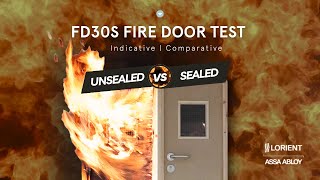 SEALED vs UNSEALED Fire Door Assembly in Action 🔥 FD30 Fire Door Test