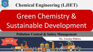 Lec- 15 | Concept of Cleaner Production | Green Chemistry | Chemical Engineering