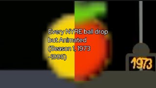 Every NYRE ball drop but Animated. (Season 1, 1973-1995)