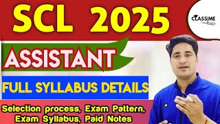 scl assistant syllabus 2025 | semi conductor laboratory assistant syllabus 2025