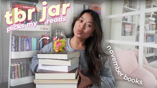 *TBR JAR* chooses my November reads 📚 (this is going to be tough)