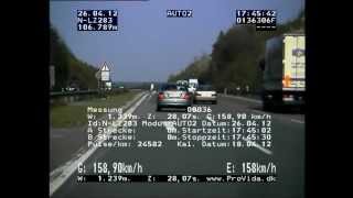 Polizei Videoaufnahme auf Autobahn A6 Richtung Nürnberg bei Crailsheim