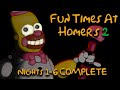 Fun Times At Homer's 2 | Nights 1-6 COMPLETE [FNAF Fan Games 2024]