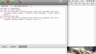 login tutorial - applescript