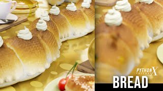 The "Bread" : Python-X Friends : Siri's NFT Art ( Blender + Python Script)