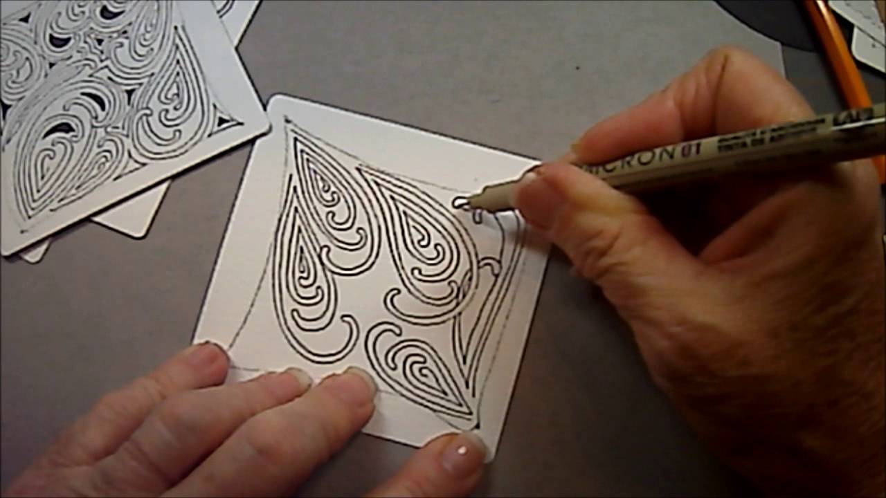 Mooka Tangle Pattern Lesson 67 Youtube