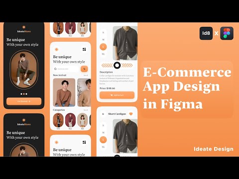 Ecommerce App Design in figma – Wireframe/UI/UX Design Tutorial