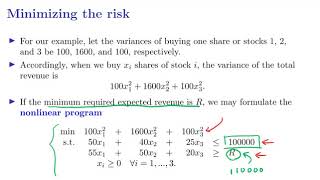 [OR1-Modeling] Lecture 4: Nonlinear Programming #5 Portfolio optimization