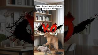 POV: Quand tu dois affronter ton grand frère #humour #drole #chat #catmemes #pov