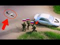 Kamikaze Drone Hit a Car with Russian Command Staff in the Kursk region!