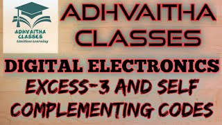 Excess 3 code Self Complementing Code Digital Electronics #ECEGATE,IES,#UGC NETElectronicScience