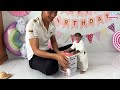 dad celebrates a special party for lily s first birthday full version