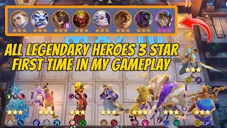 🔥MY FIRST TIME GETTING ALL 3-STAR LEGENDARY HEROES – INSANE LUCK ‼️ AUSTUS SKILL 1 || MAGIC CHESS