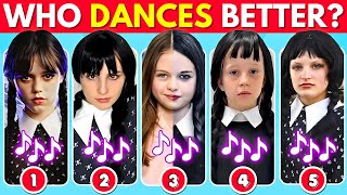 Who Dances Better? Wednesday Dance Edition 🖤💃Salish Matter, Like Nastya, Jenna Ortega, Diana, Kassie