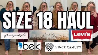 PLUS SIZE LEVI’S 👏 | BELK haul: Free People, Vince Camuto, Wonderly, etc.