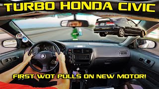 D16Y8 Turbo Honda Civic POV Cruise [4K]