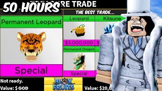 Trading PERMANENT LEOPARD for 50 Hours in Blox Fruits