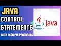 Java Control Statements with example programs👨‍💻💻|| Java tutorial #6 #java #youtube